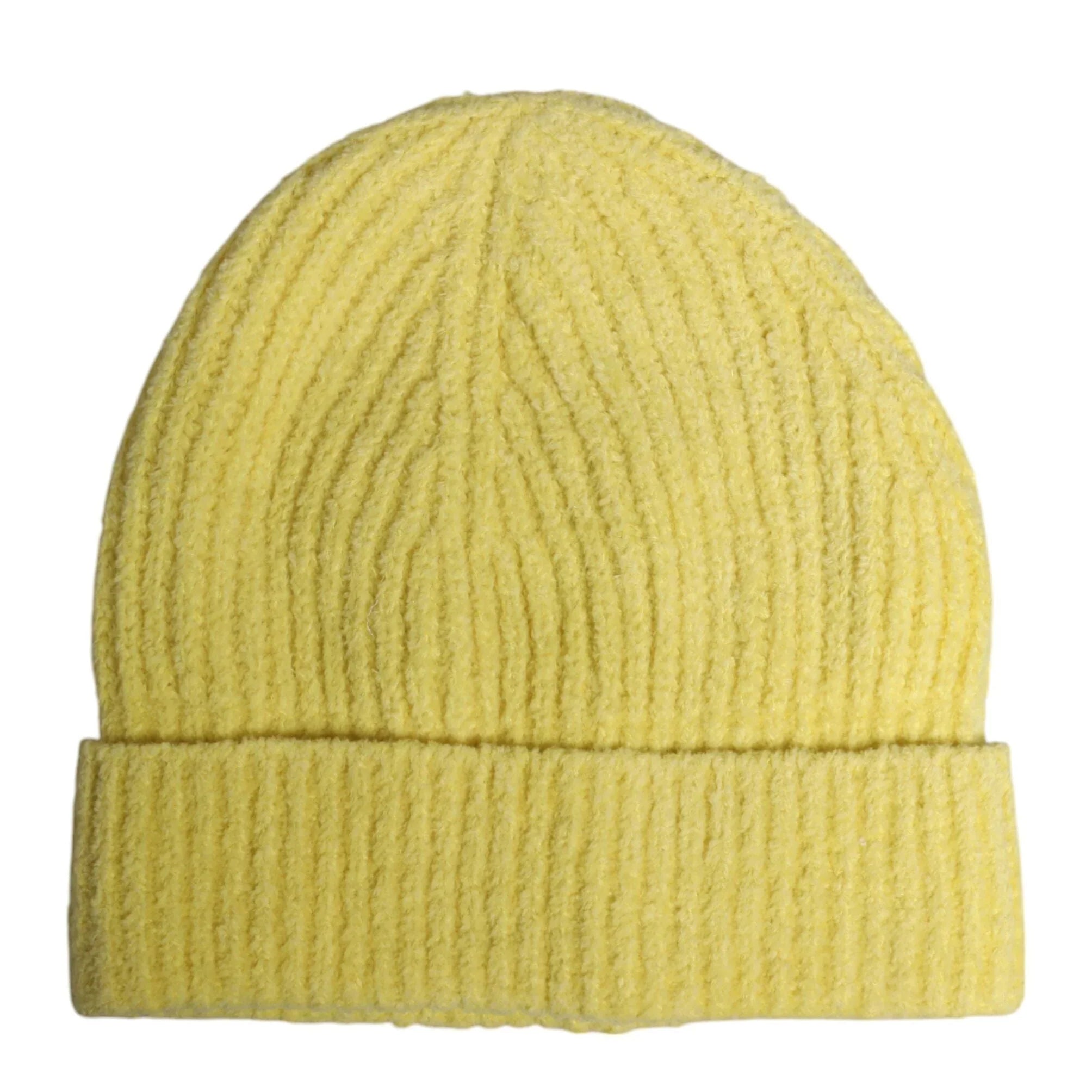 Dolce & Gabbana Dolce & Gabbana Yellow Cotton Knitted Winter Beanie Hat