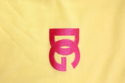 Dolce & Gabbana Premium Polos IT46 | S Dolce & Gabbana Yellow Cotton Logo Collared Polo T-shirt