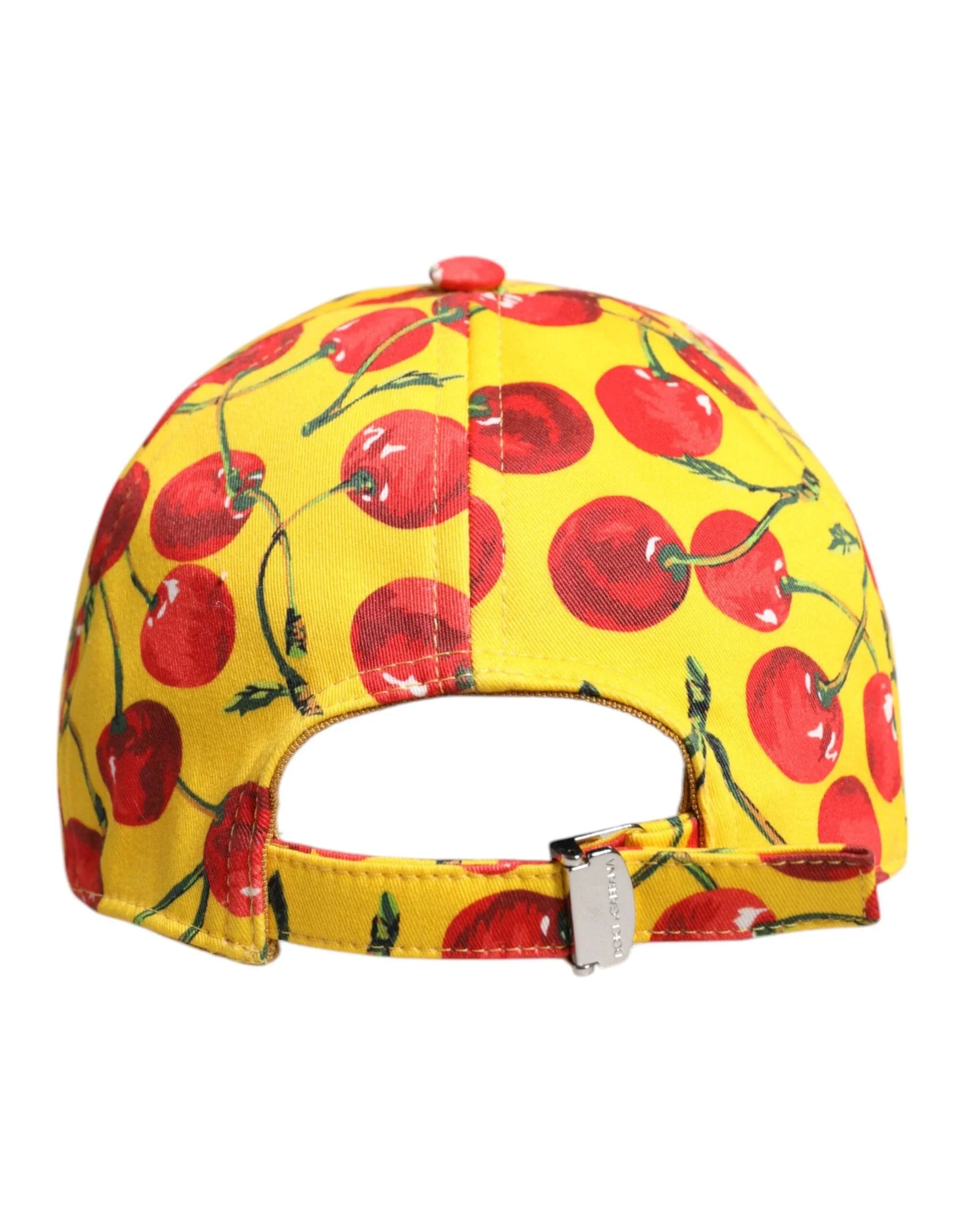 Dolce & Gabbana 58 cm|M Dolce & Gabbana Yellow Cotton Printed 6 Panels Baseball Cap