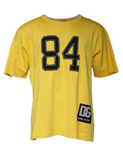 Dolce & Gabbana T-Shirts IT56 | XXL Dolce & Gabbana Yellow Crew Neck Short Sleeves T-shirt