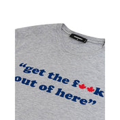 Dsquared² T-Shirts M Dsquared² Gray Cotton T-Shirt