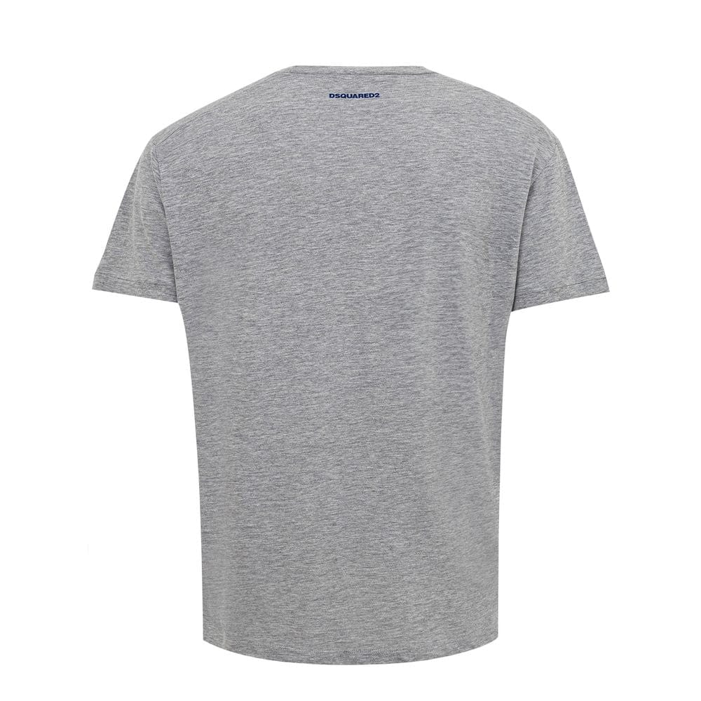 Dsquared² T-Shirts M Dsquared² Gray Cotton T-Shirt