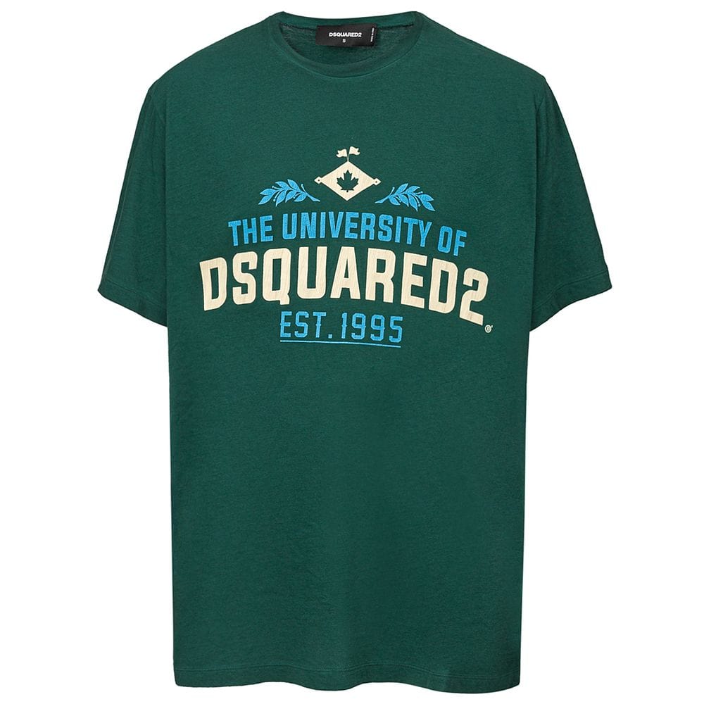 Dsquared² T-Shirts S Dsquared² Green Cotton T-Shirt