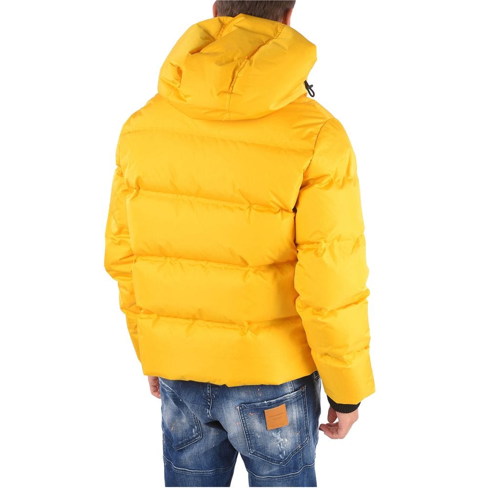 Dsquared² Jackets Dsquared² Men's Yellow Nylon Down Jacket