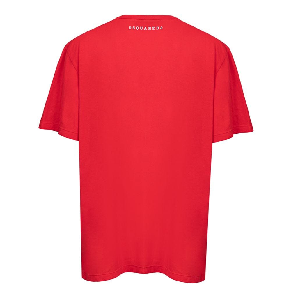 Dsquared² T-Shirts S Dsquared² Red Cotton T-Shirt