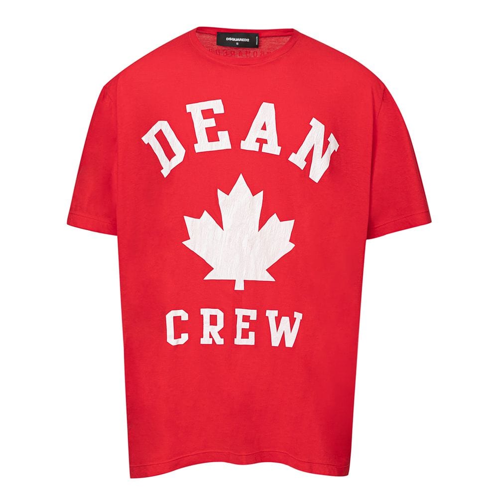 Dsquared² T-Shirts S Dsquared² Red Cotton T-Shirt