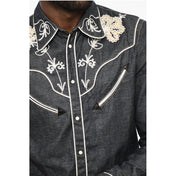 Dsquared² Premium Denim IT48 | M Dsquared² Rhinestone Denim Shirt