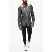 Dsquared² Premium Denim IT48 | M Dsquared² Rhinestone Denim Shirt