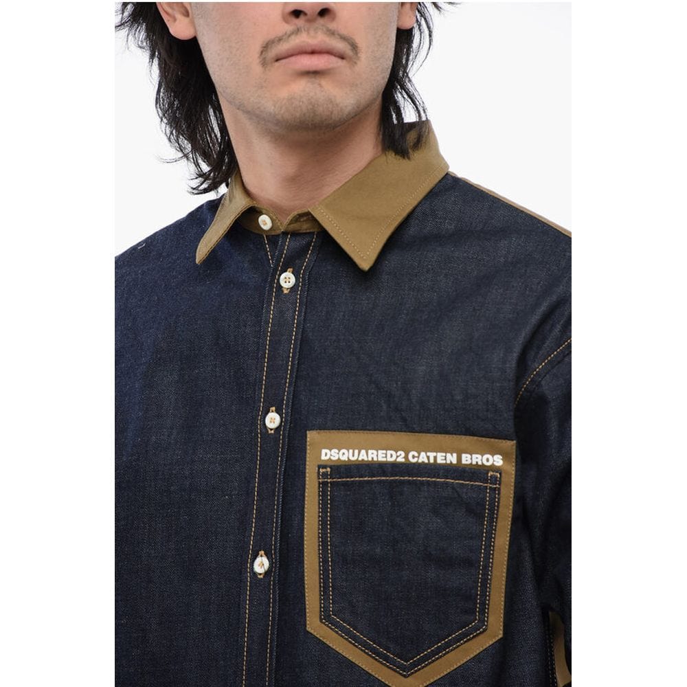 Dsquared² Premium Denim Dsquared² Two-toned CATEN BROS Denim Shirt