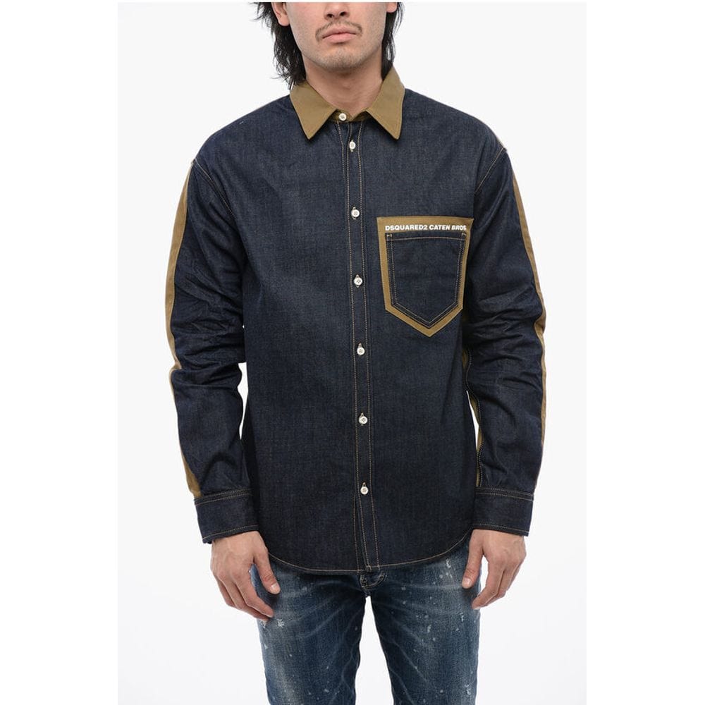 Dsquared² Premium Denim Dsquared² Two-toned CATEN BROS Denim Shirt