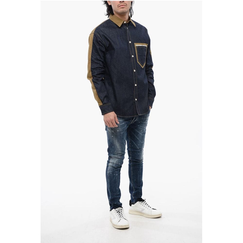 Dsquared² Premium Denim Dsquared² Two-toned CATEN BROS Denim Shirt
