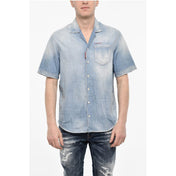 Dsquared² IT48 | M Dsquared² Vintage Effect Denim Shirt with Breast Pocket