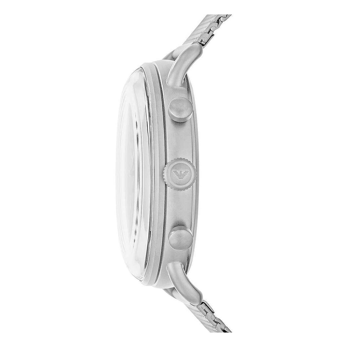 Emporio Armani Watches Emporio Armani Sophisticated Silver Steel Chronograph Watch