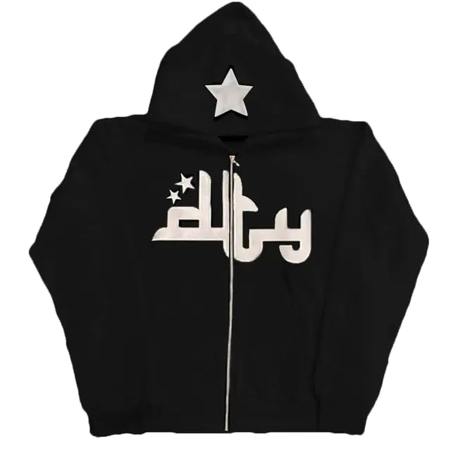 Men's Hoodie: Star Print