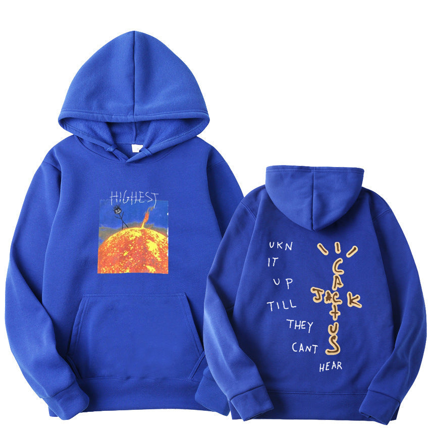 Travis Scott Sun Hoodies Men.