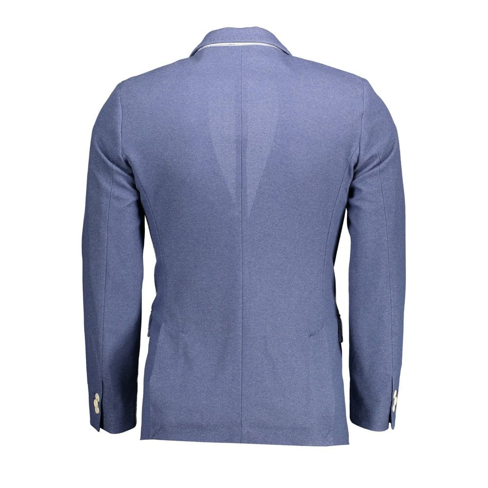 Gant Jackets Gant Blue Cotton Men Jacket