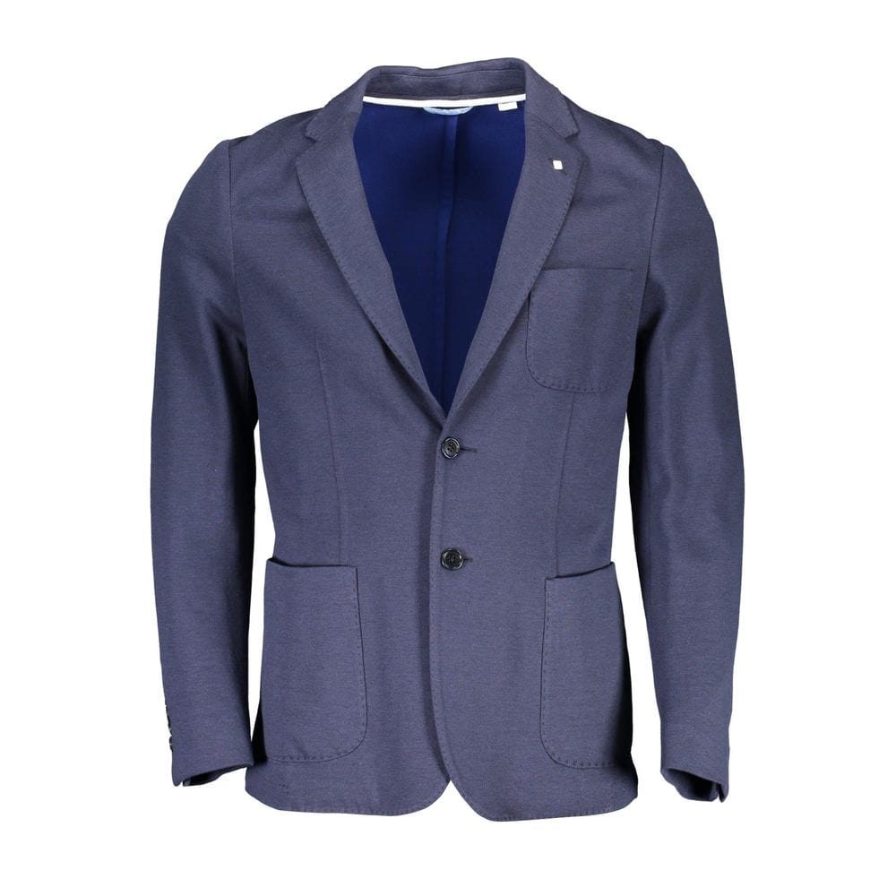 Gant Jackets Gant Blue Cotton Men Jacket