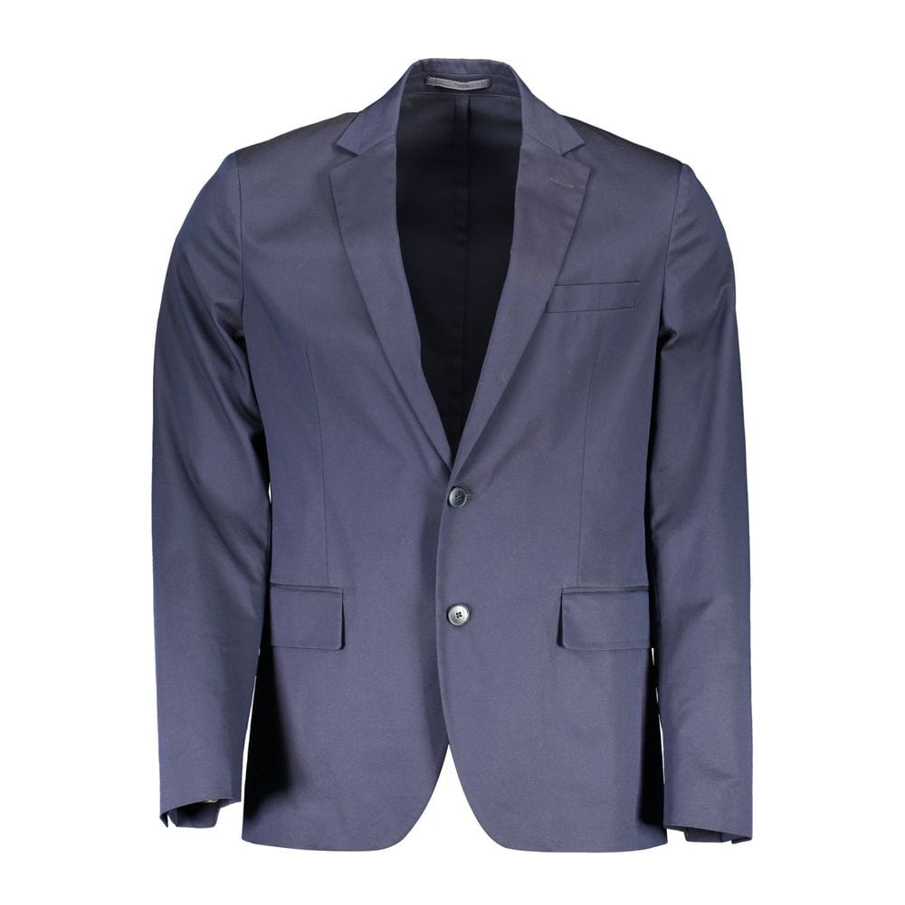 Gant Jackets IT50 | L Gant Blue Cotton Men Jacket