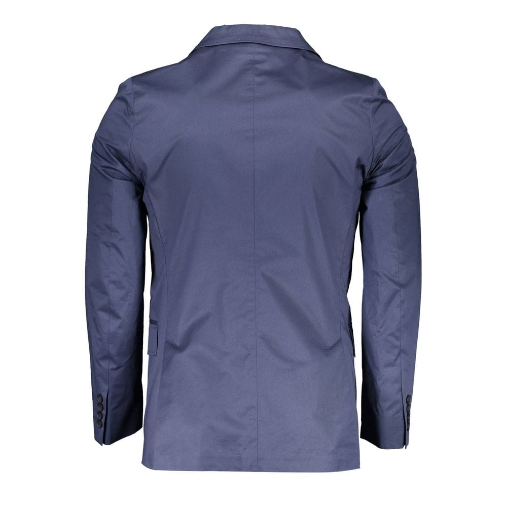 Gant Jackets IT50 | L Gant Blue Cotton Men Jacket