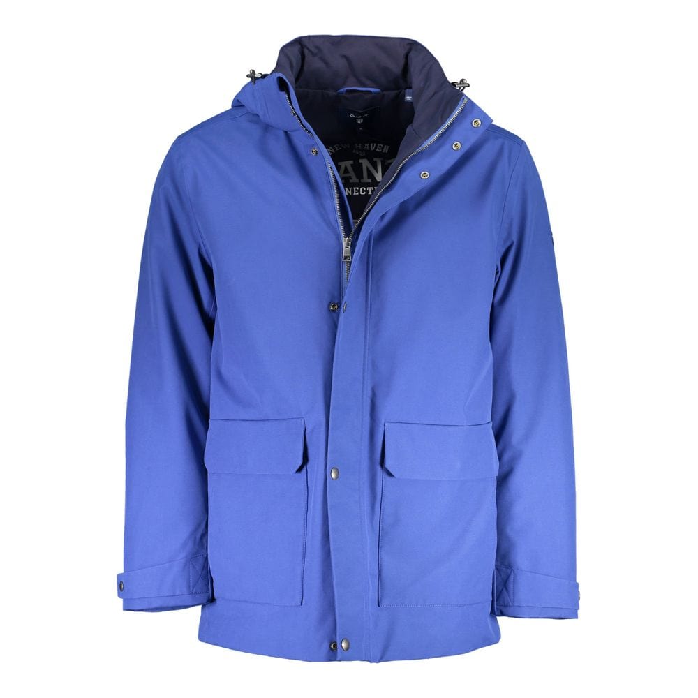 Gant Jackets S Gant Blue Cotton Men Jacket