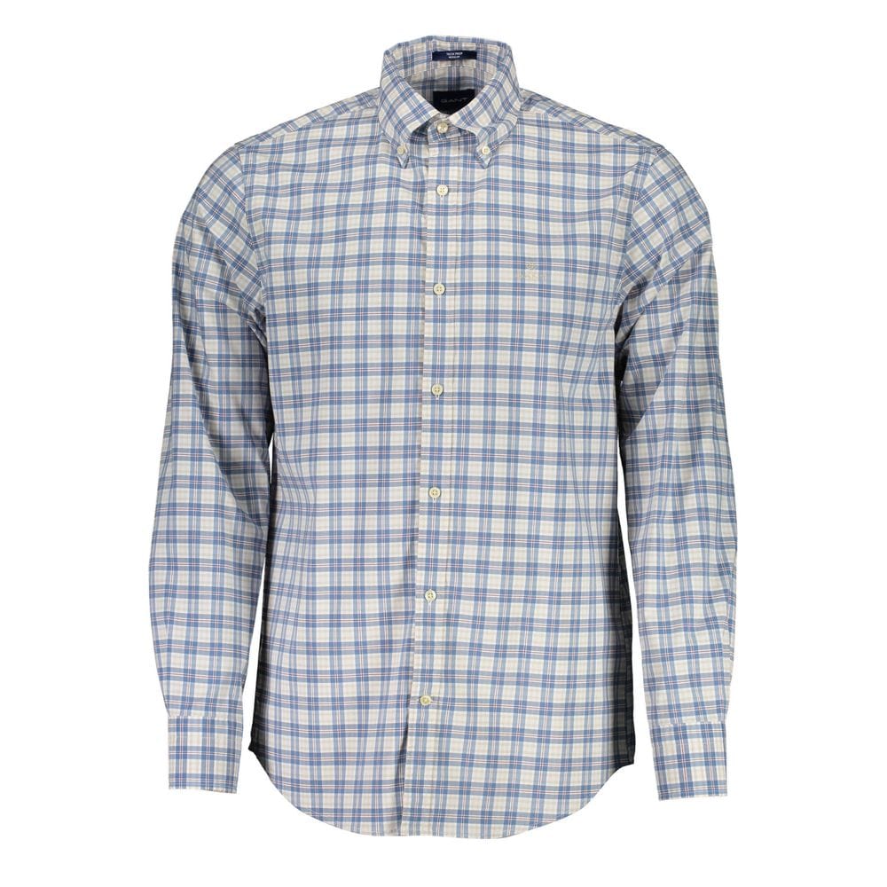 Gant Premium Polos S Gant Blue Cotton Men Shirt