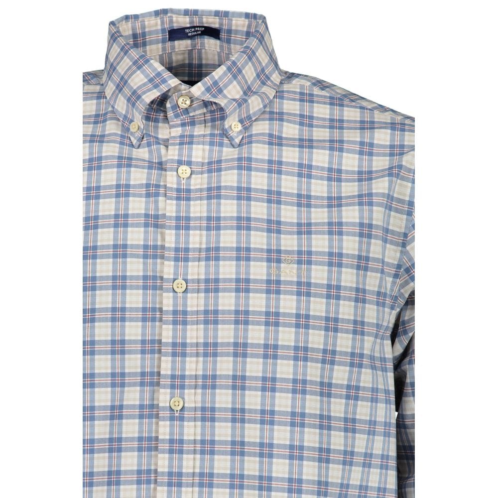 Gant Premium Polos S Gant Blue Cotton Men Shirt