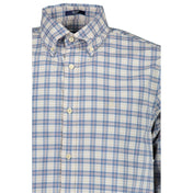 Gant Premium Polos S Gant Blue Cotton Men Shirt