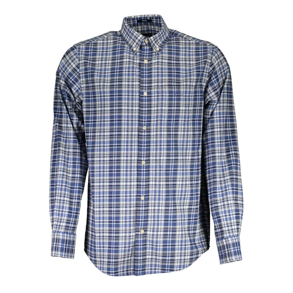 Gant Premium Polos S Gant Blue Cotton Men Shirt