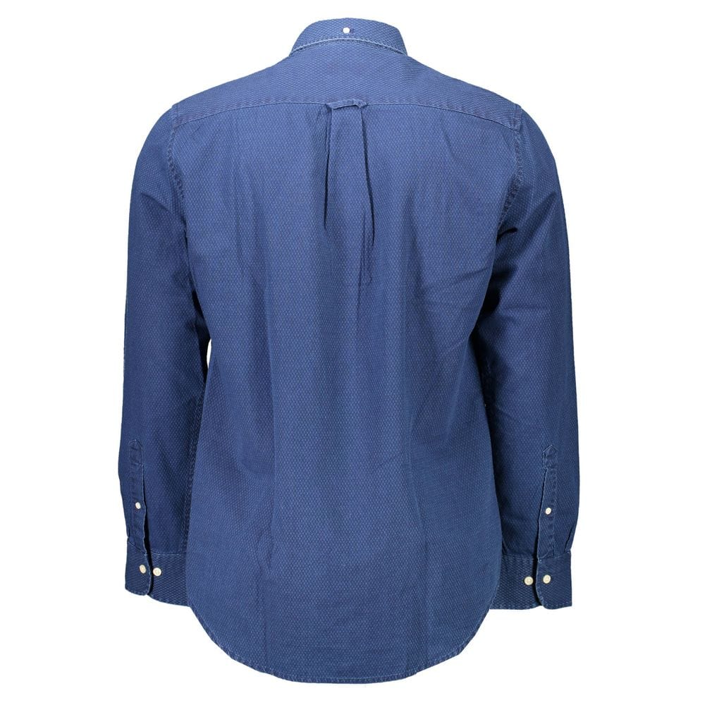 Gant Premium Polos S Gant Blue Cotton Men Shirt