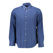 Gant Premium Polos S Gant Blue Cotton Men Shirt
