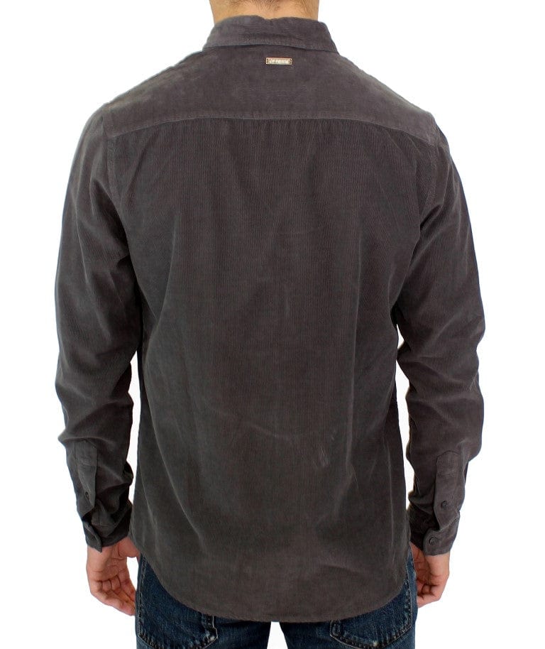 GF Ferre Casual Shirts IT48 | M GF Ferre Chic Green Cotton Casual Men's Shirt