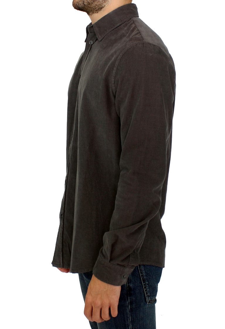 GF Ferre Casual Shirts IT48 | M GF Ferre Chic Green Cotton Casual Men's Shirt