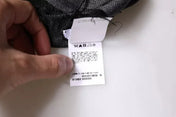 GF Ferre Scarves GF Ferre Dark Gray Wool Viscose Foulard Patterned Scarf