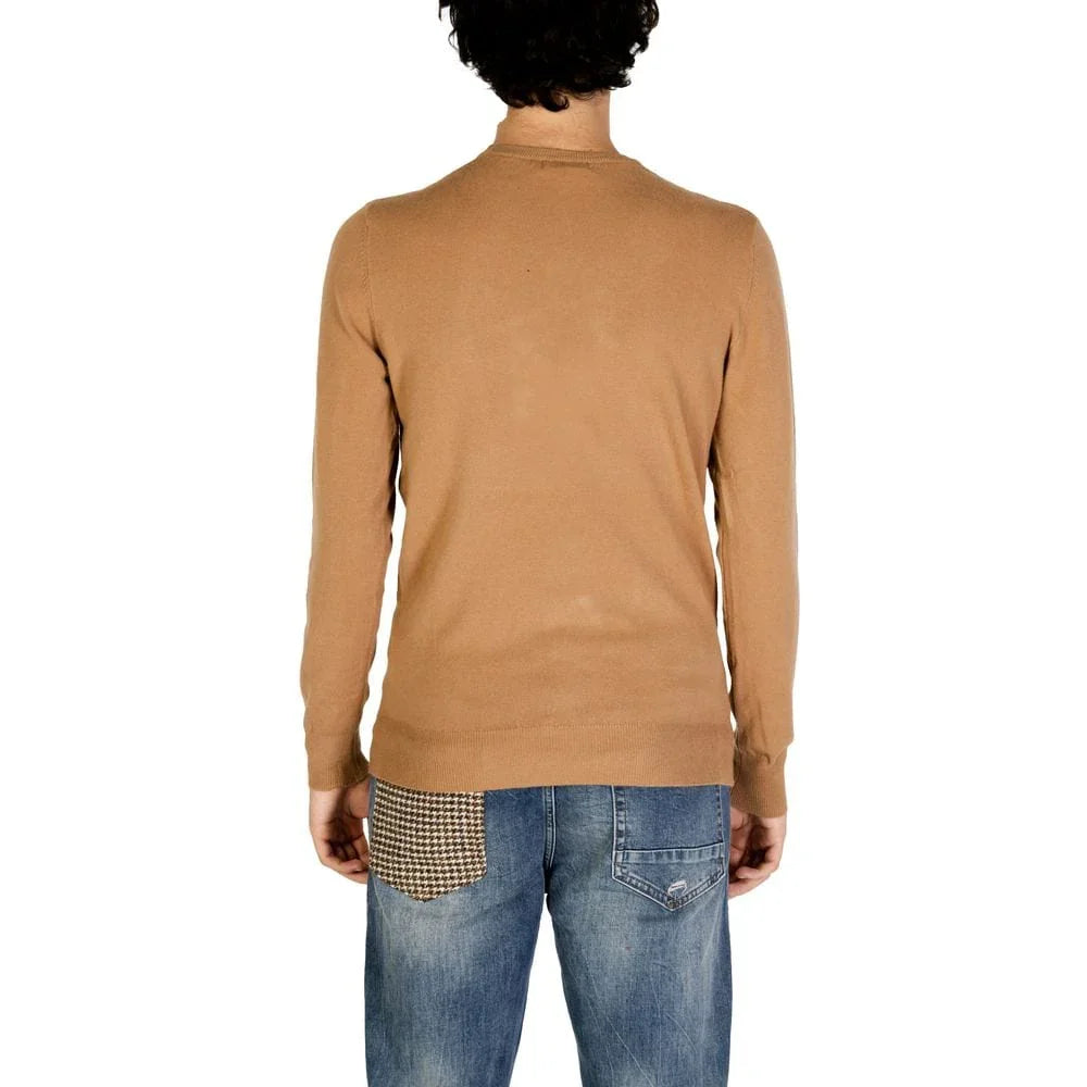 Casual Sweaters IT54 | XXL Gianni Lupo Brown Polyester Sweater