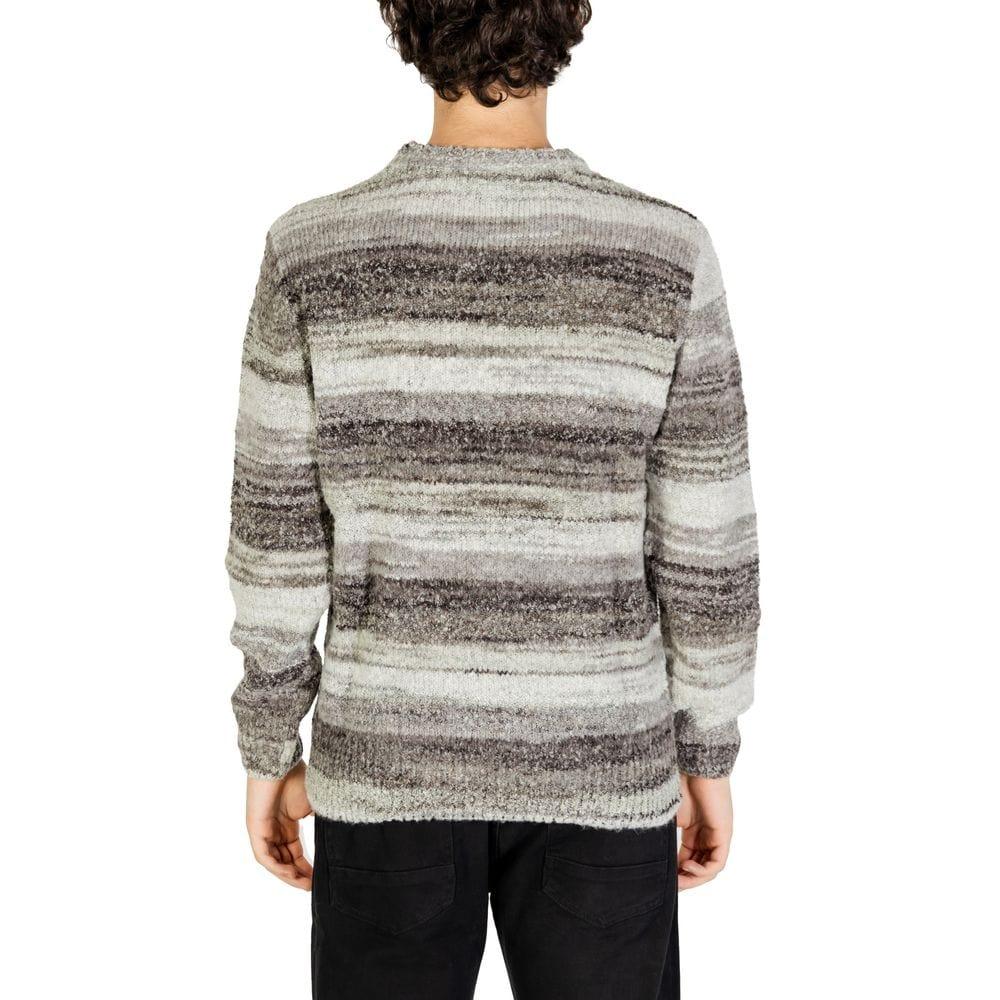 Casual Sweaters Gianni Lupo Gray Polyacrylic Sweater