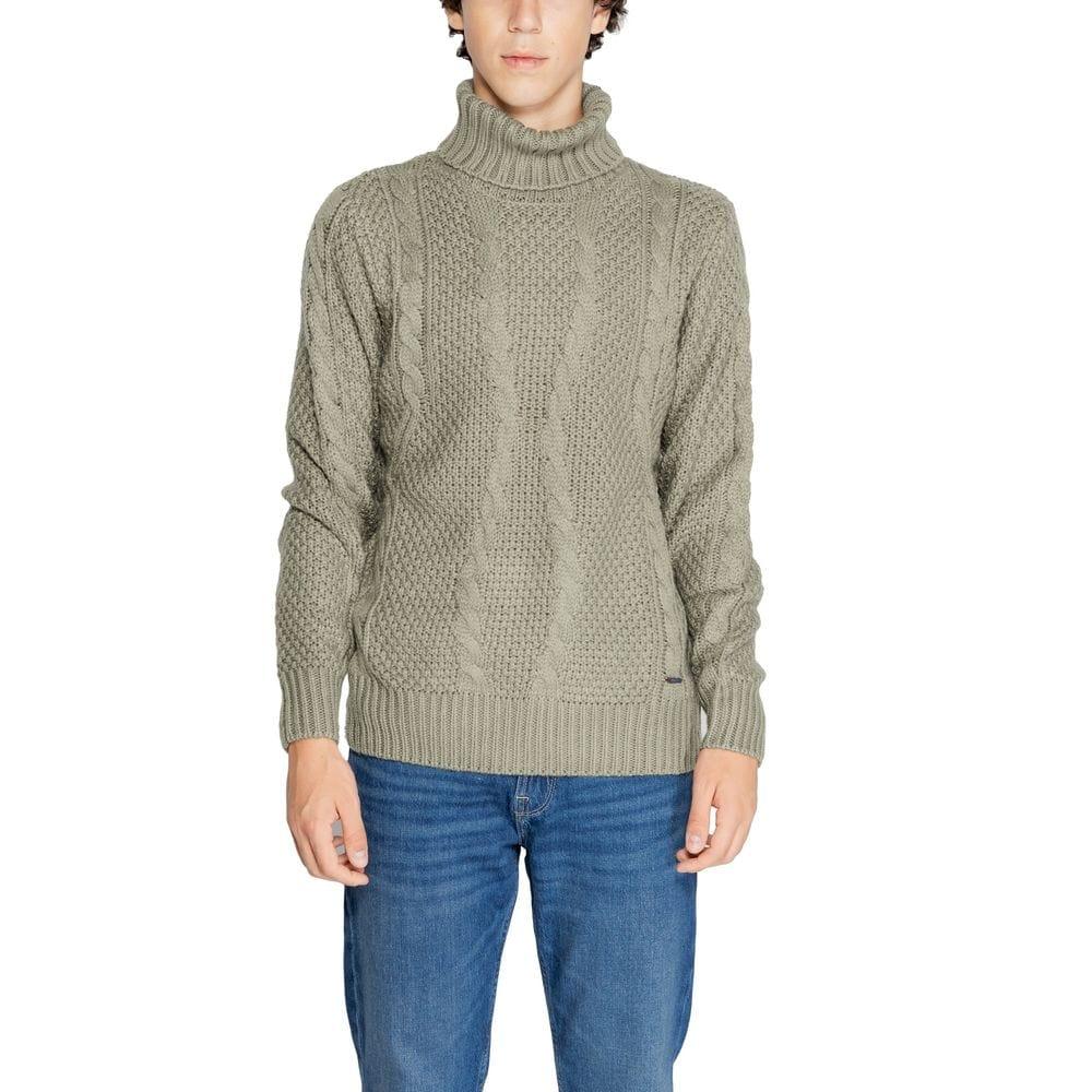 Gianni Lupo Sweaters Gianni Lupo Green Polyester Sweater