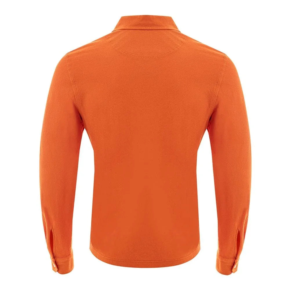 Gran Sasso Polos IT50 | L Gran Sasso Elegant Orange Cotton Polo for Men