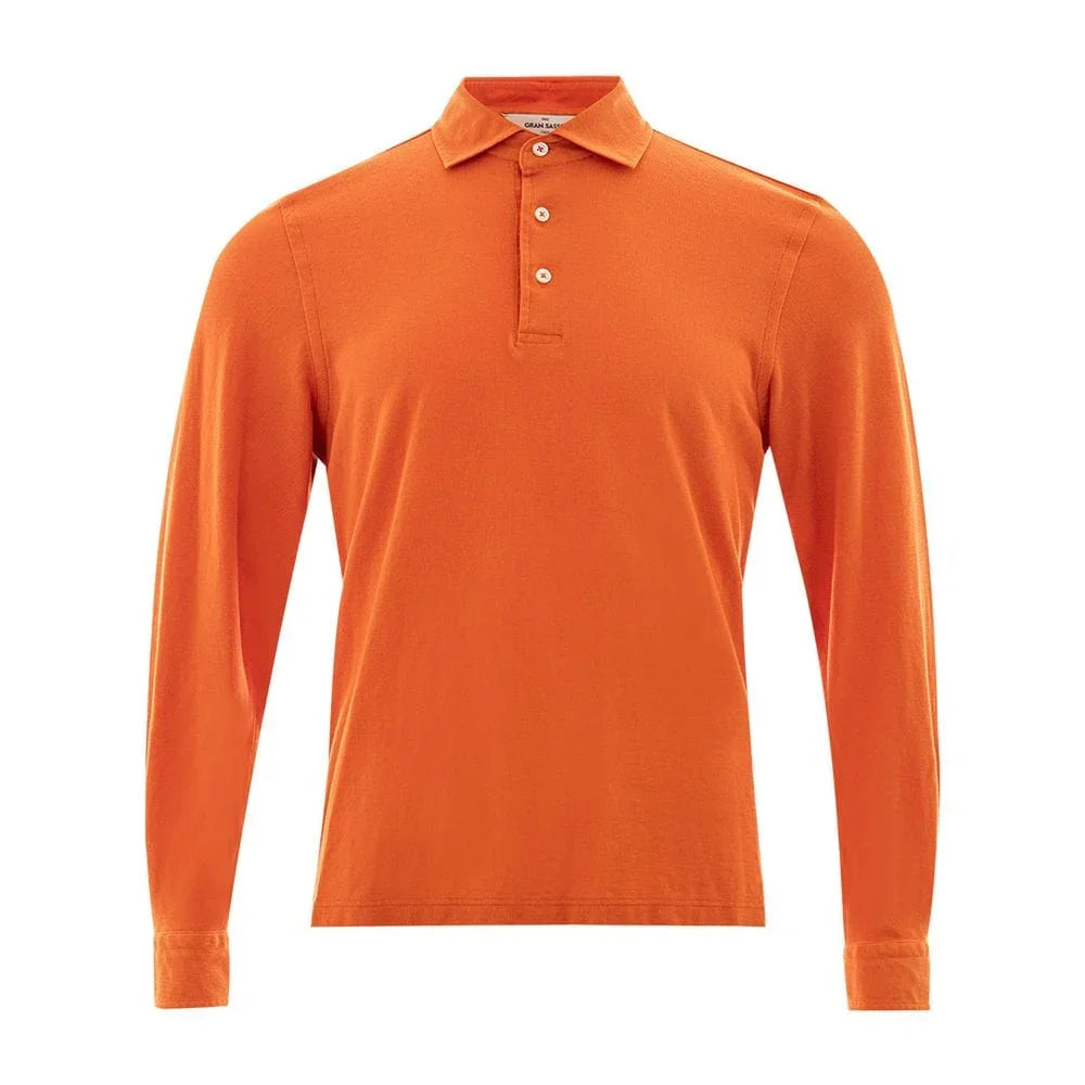 Gran Sasso Polos IT50 | L Gran Sasso Elegant Orange Cotton Polo for Men