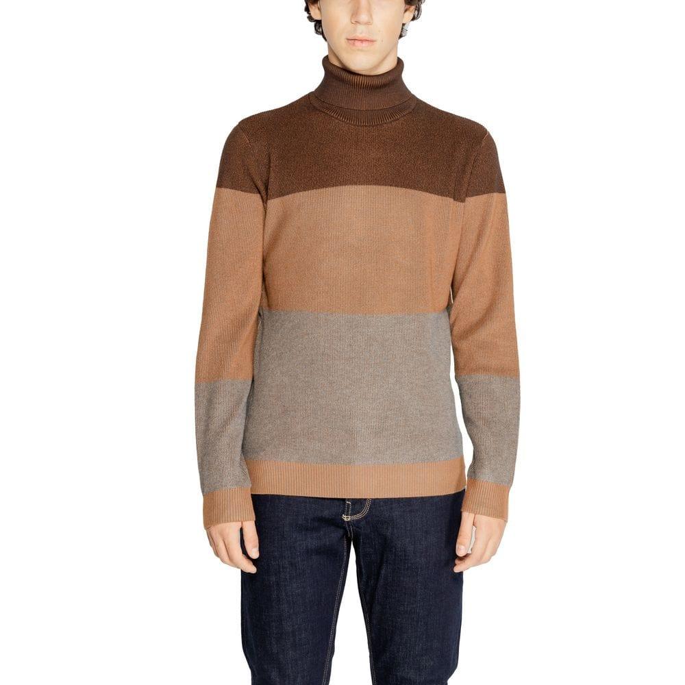 Casual Sweaters Hamaki-Ho Brown Viscose Sweater