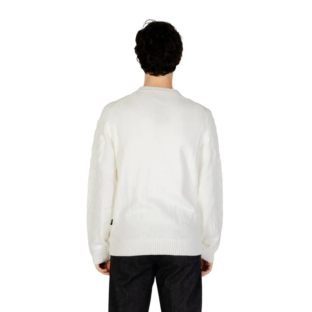 Casual Sweaters IT52 | XL Hamaki-Ho White Acrylic Sweater