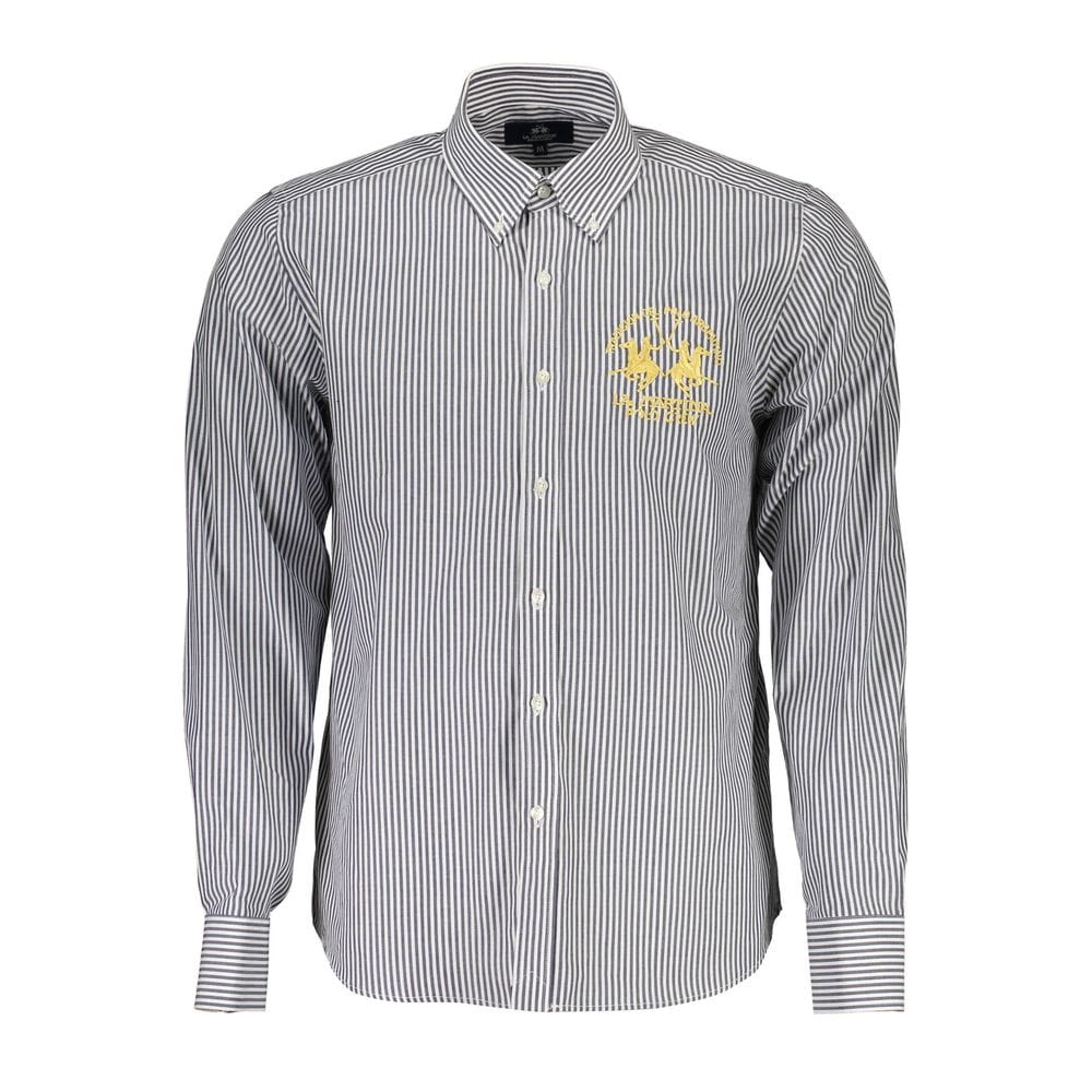 La Martina Premium Polos La Martina Blue Cotton Men Shirt