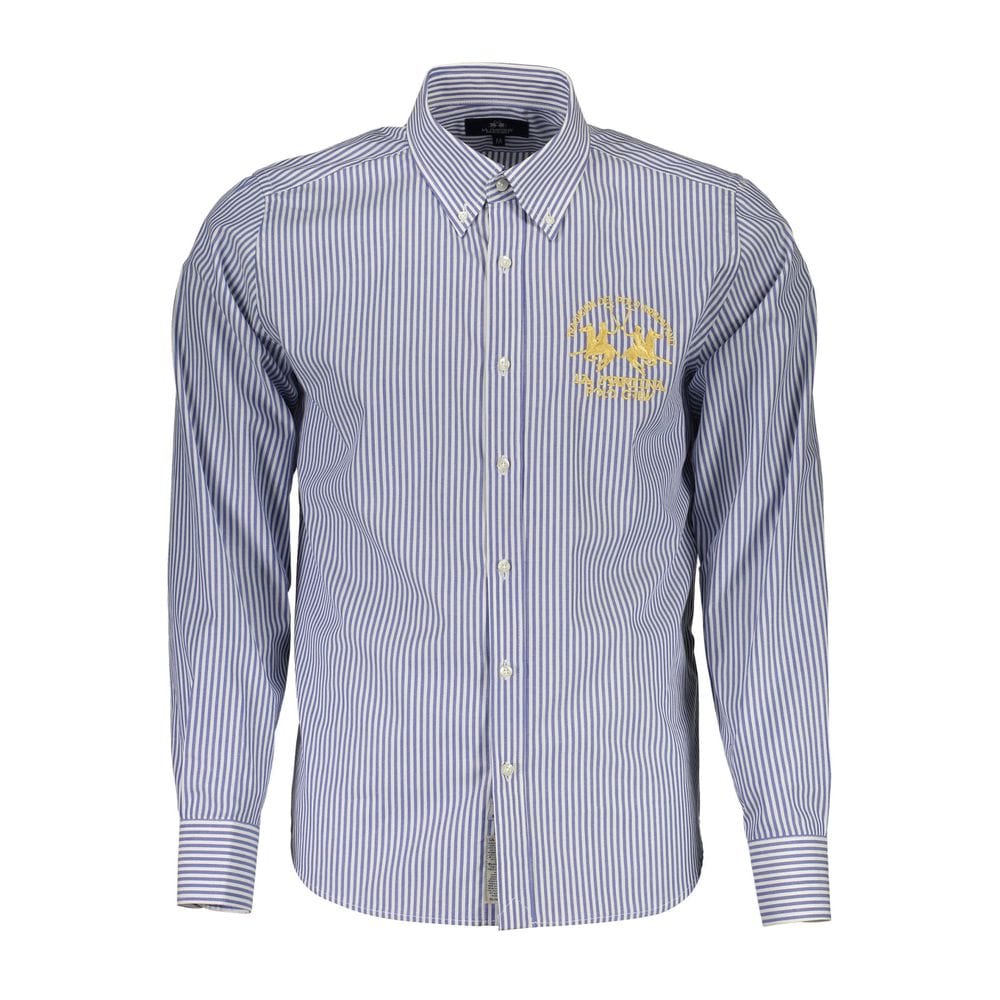 La Martina Premium Polos XL La Martina Blue Cotton Men Shirt