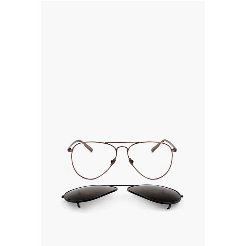 Linda Farrow Sunglasses Linda Farrow KRIS VAN ASSCHE Aviator Sunglasses with Removable Mask