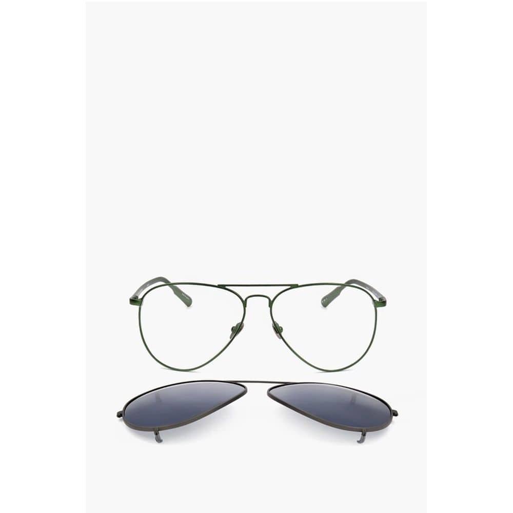 Linda Farrow Sunglasses Linda Farrow KRIS VAN ASSCHE Aviator Sunglasses with Removable Mask