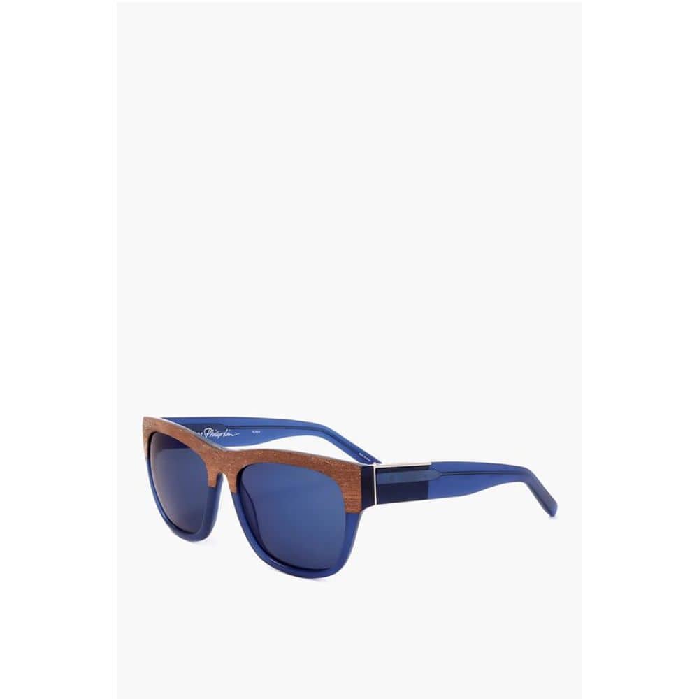 Linda Farrow Sunglasses Linda Farrow PHILLIP LIM Wayfarer Sunglasses with Wood Effect Detail