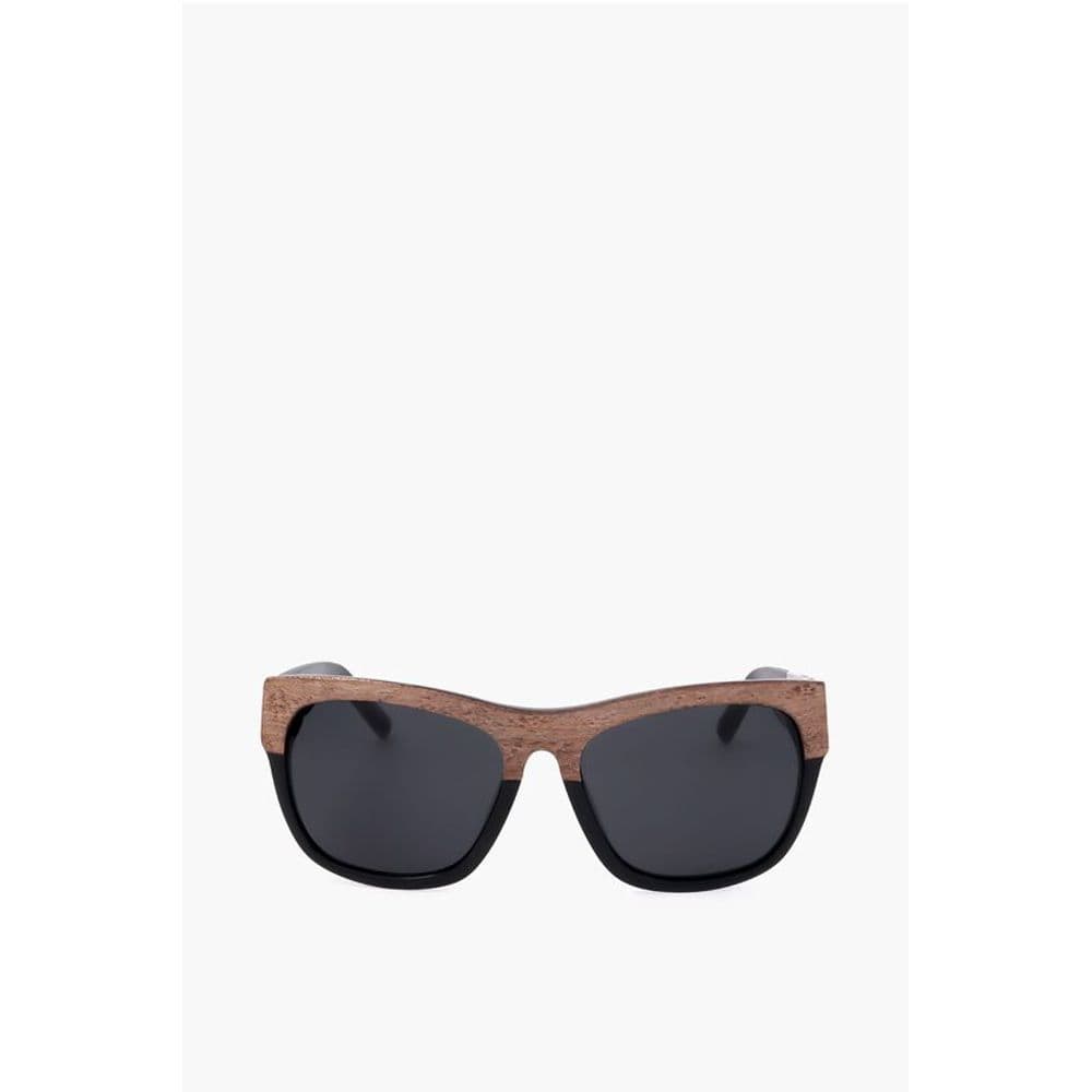 Linda Farrow Sunglasses Linda Farrow PHILLIP LIM Wayfarer Sunglasses with Wood Effect Detail