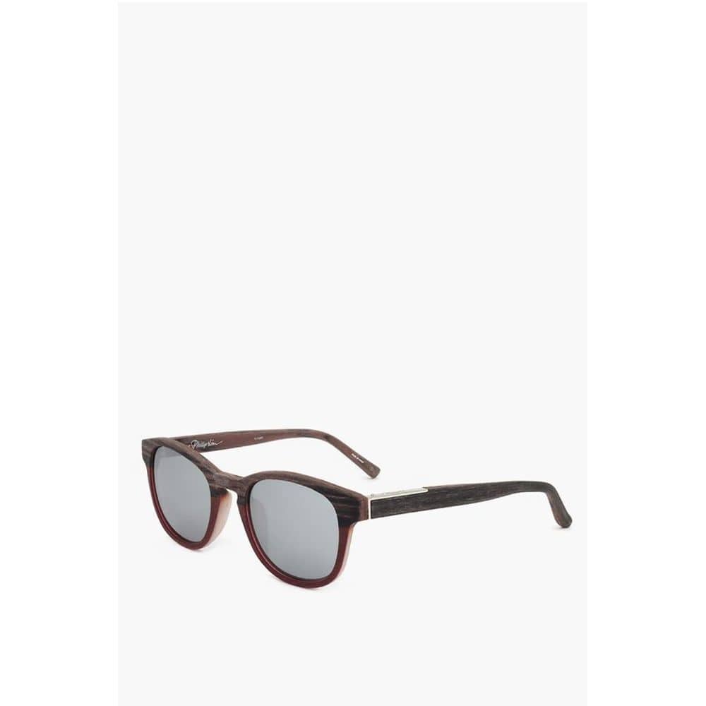 Linda Farrow Sunglasses Linda Farrow PHILLIP LIM Wayfarer Sunglasses with Wood Effect Frame