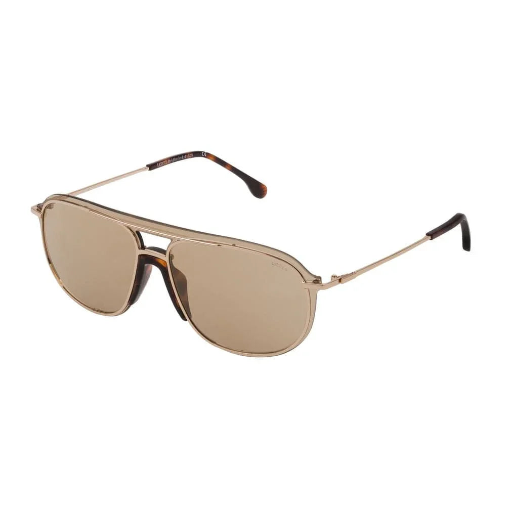 Lozza Sunglasses Lozza™ Sunglasses Pink Gold Metal Camel Mirrored Lenses