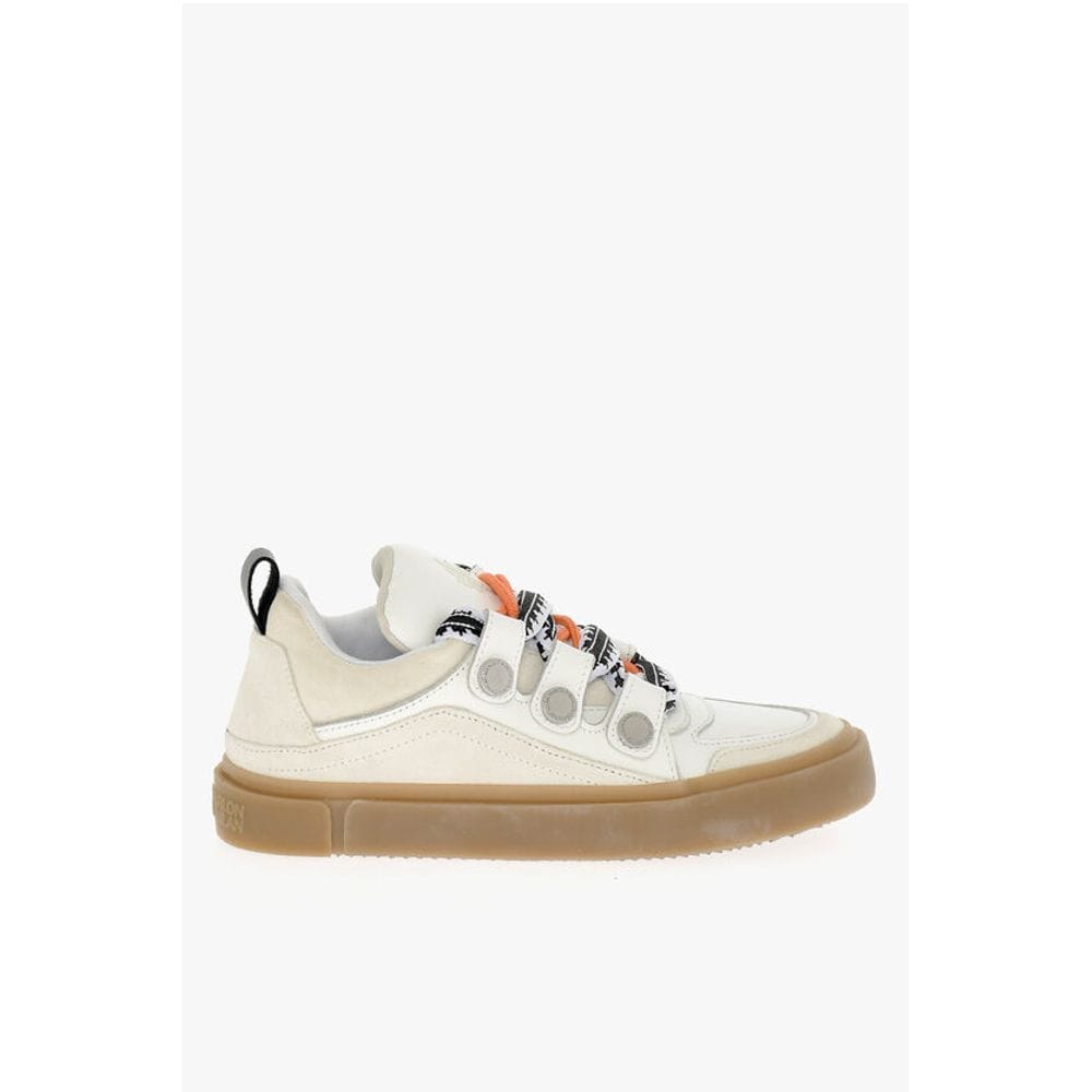 Marcelo Burlon Sneakers Marcelo Burlon Suede and Leather TICINELLA Low-Top Sneakers with Contrast S