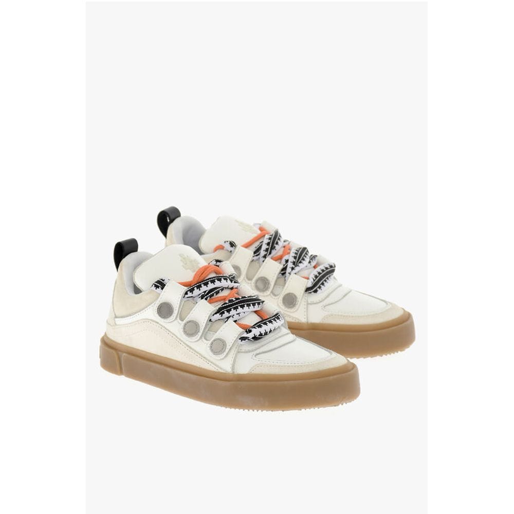 Marcelo Burlon Sneakers Marcelo Burlon Suede and Leather TICINELLA Low-Top Sneakers with Contrast S